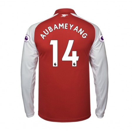 Billiga Fotbollströjor Arsenal Aubameyang 14 Hemma tröja 2017/18 Långärmad