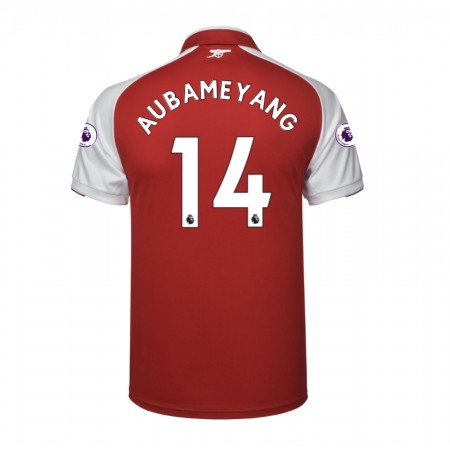 Billiga Fotbollströjor Arsenal Aubameyang 14 Hemma tröja 2017/18 Kortärmad