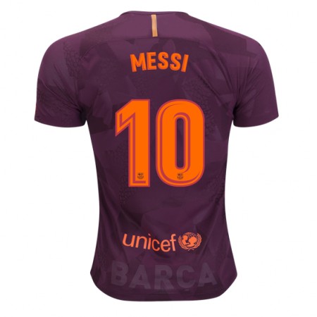 Billiga Fotbollströjor FC Barcelona Lionel Messi 10 Tredje tröja 2017/18 Kortärmad