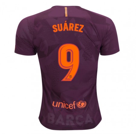 Billiga Fotbollströjor FC Barcelona Luis Suarez 9 Tredje tröja 2017/18 Kortärmad
