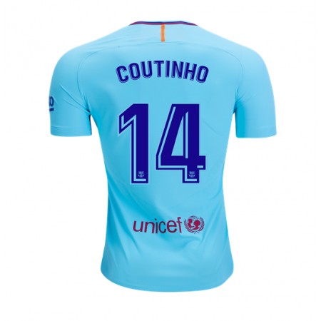 Billiga Fotbollströjor FC Barcelona Philippe Coutinho 14 Borta tröja 2017/18 Kortärmad