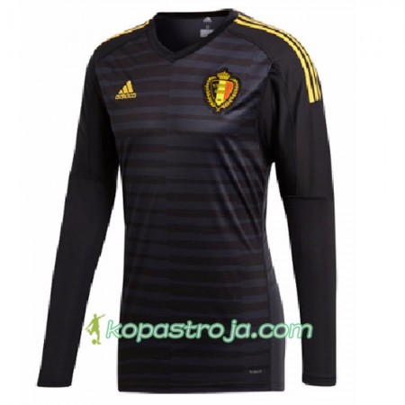 Billiga Fotbollströjor Belgien Målvakt WM 2018 Hemma tröja Långärmad