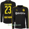 Billiga Fotbollströjor Borussia Dortmund Kagawa 23 Borta tröja 2017/18 Långärmad