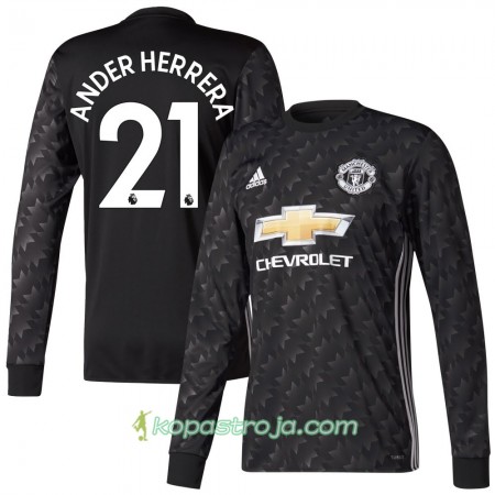 Billiga Fotbollströjor Manchester United Ander Herrera Borta tröja 2017/18 Långärmad