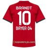 Billiga Fotbollströjor Bayer 04 Leverkusen Brandt 10 Borta tröja 2017/18 Kortärmad