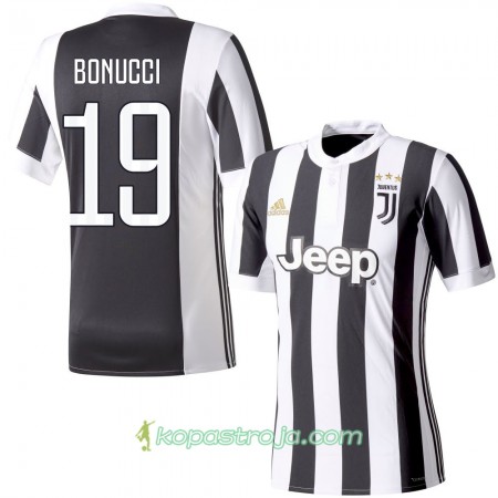 Billiga Fotbollströjor Juventus Bonucci 19 Hemma tröja 2017/18 Kortärmad