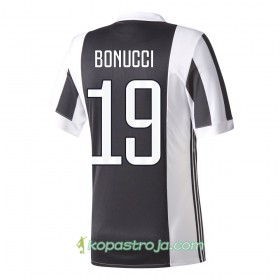 Billiga Fotbollströjor Juventus Bonucci 19 Hemma tröja 2017/18 Kortärmad