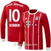 Billiga Fotbollströjor FC Bayern München Robben 10 Hemma tröja 2017/18 Långärmad