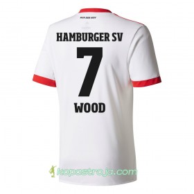 Billiga Fotbollströjor Hamburger SV Wood 7 Hemma tröja 2017/18 Kortärmad