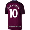 Billiga Fotbollströjor Manchester City Kun Agüero Borta tröja 2017/18 Kortärmad