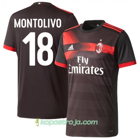Billiga Fotbollströjor AC Milan Montolivo 18 Tredje tröja 2017/18 Kortärmad