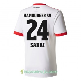 Billiga Fotbollströjor Hamburger SV Sakai 24 Hemma tröja 2017/18 Kortärmad