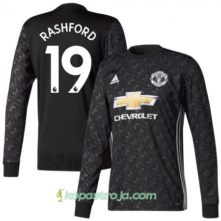 Billiga Fotbollströjor Manchester United Rashford Borta tröja 2017/18 Långärmad