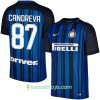 Billiga Fotbollströjor Inter Candreva 87 Hemma tröja 2017/18 Kortärmad