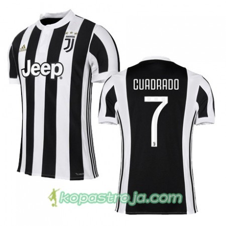 Billiga Fotbollströjor Juventus CUADRADO 7 Hemma tröja 2017/18 Kortärmad