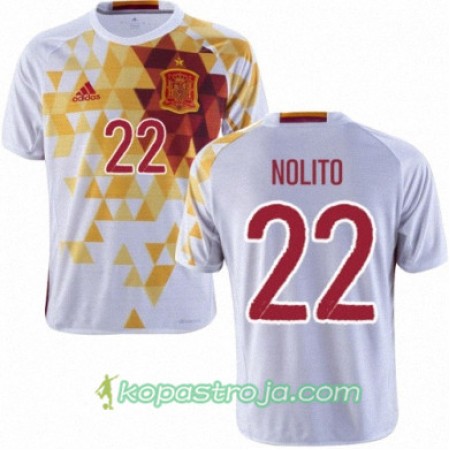 Billiga Fotbollströjor Spanien NOLITO Borta tröja Euro 2016
