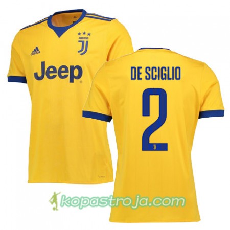 Billiga Fotbollströjor Juventus DE SCIGLIO 2 Borta tröja 2017/18 Kortärmad