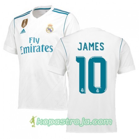 Billiga Fotbollströjor Real Madrid JAMES 10 Hemma tröja 2017/18 Kortärmad
