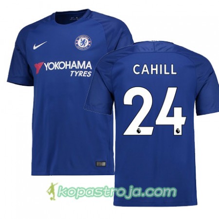 Billiga Fotbollströjor Chelsea CAHILL 24 Hemma tröja 2017/18 Kortärmad