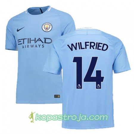 Billiga Fotbollströjor Manchester City WILFRIED 14 Hemma tröja 2017/18 Kortärmad