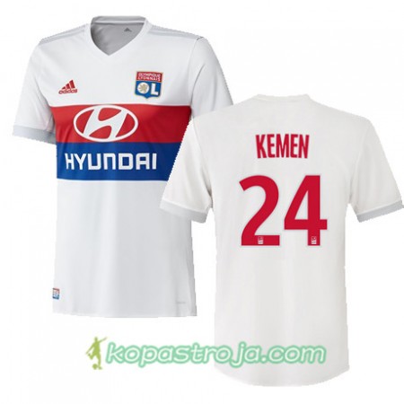 Billiga Fotbollströjor Olympique Lyonnais OLIVIER KEMEN 24 Hemma tröja 2017/18 Kortärmad