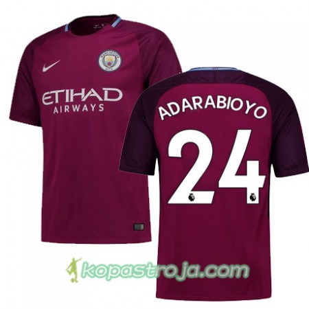 Billiga Fotbollströjor Manchester City ADARABIOYO 24 Borta tröja 2017/18 Kortärmad