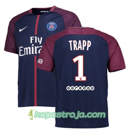 Billiga Fotbollströjor Paris SG KEVIN TRAPP 1 Hemma tröja 2017/18 Kortärmad