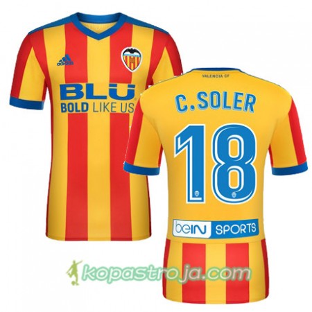 Billiga Fotbollströjor Valencia CF C SOLER Borta tröja 2017/18 Kortärmad