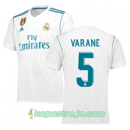 Billiga Fotbollströjor Real Madrid VARANE 5 Hemma tröja 2017/18 Kortärmad