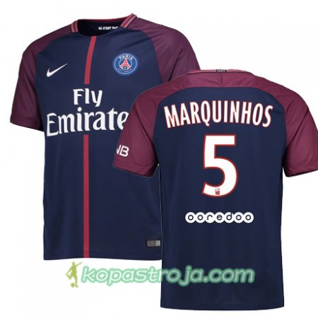 Billiga Fotbollströjor Paris SG MARQINHOS 5 Hemma tröja 2017/18 Kortärmad