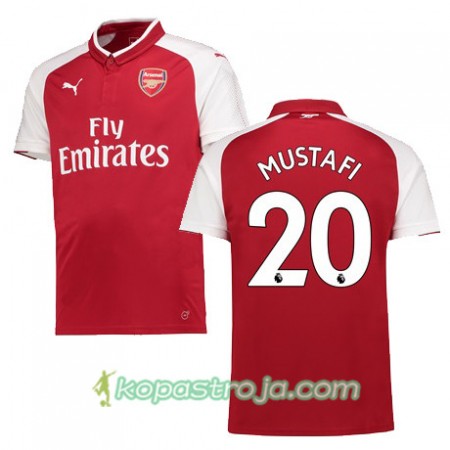 Billiga Fotbollströjor Arsenal MUSTAFI 20 Hemma tröja 2017/18 Kortärmad