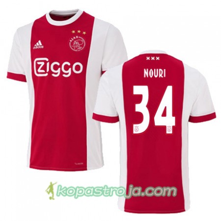 Billiga Fotbollströjor AFC Ajax ABDELHAK NOURI 34 Hemma tröja 2017/18 Kortärmad