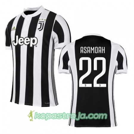 Billiga Fotbollströjor Juventus ASAMOAH 22 Hemma tröja 2017/18 Kortärmad