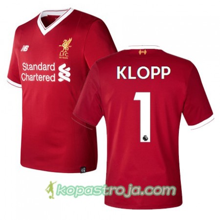Billiga Fotbollströjor Liverpool KLOPP 1 Hemma tröja 2017/18 Kortärmad