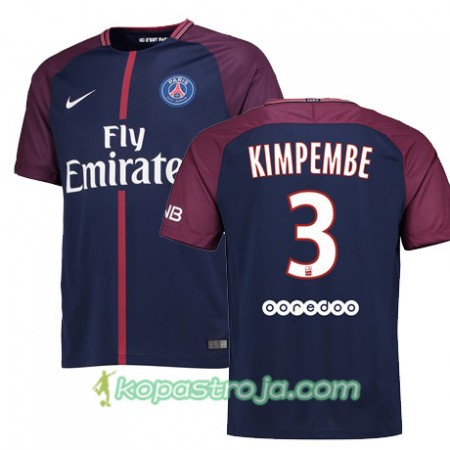 Billiga Fotbollströjor Paris SG PRESNEL KIMPEMBE 3 Hemma tröja 2017/18 Kortärmad