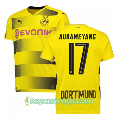 Billiga Fotbollströjor Borussia Dortmund AUBAMEYANG 17 Hemma tröja 2017/18 Kortärmad
