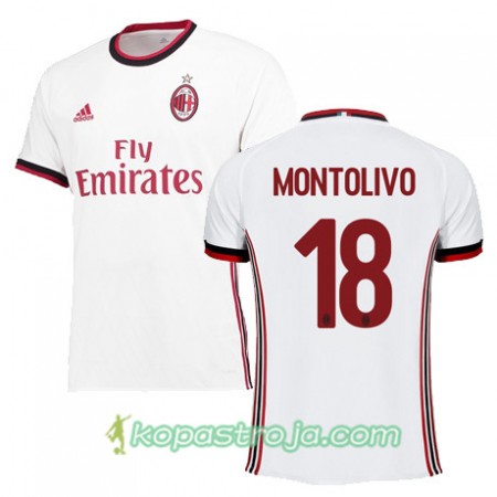 Billiga Fotbollströjor AC Milan MONTOLIVO 18 Borta tröja 2017/18 Kortärmad
