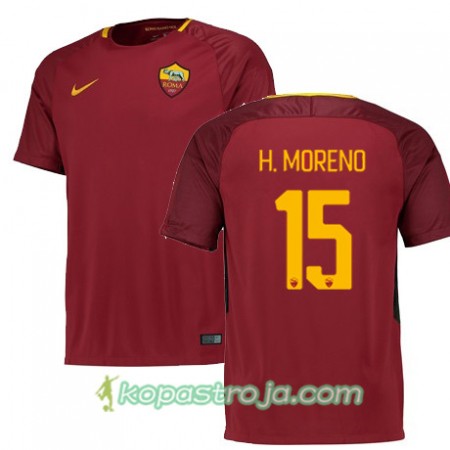 Billiga Fotbollströjor AS Roma HECTOR MORENO 15 Hemma tröja 2017/18 Kortärmad