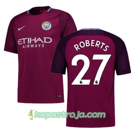 Billiga Fotbollströjor Manchester City Roberts 27 Borta tröja 2017/18 Kortärmad