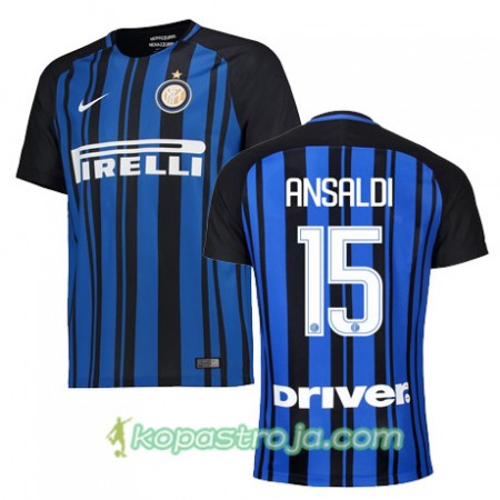 Billiga Fotbollströjor Inter ANSALDI 15 Hemma tröja 2017/18 Kortärmad