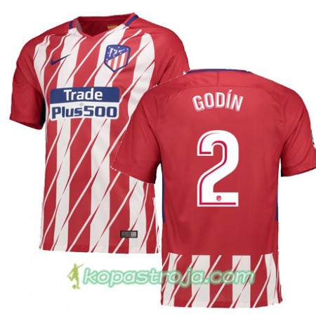 Billiga Fotbollströjor Atlético Madrid GODIN 2 Hemma tröja 2017/18 Kortärmad