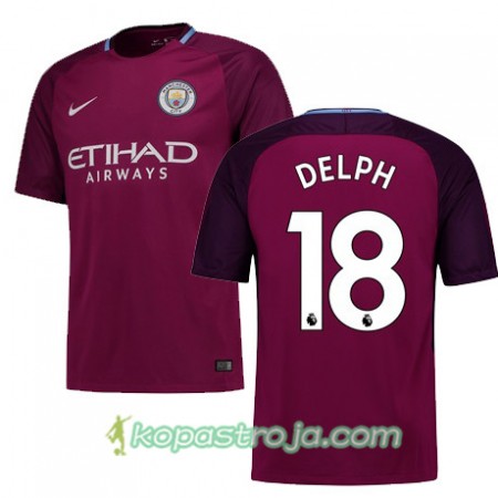 Billiga Fotbollströjor Manchester City DELPH 18 Borta tröja 2017/18 Kortärmad