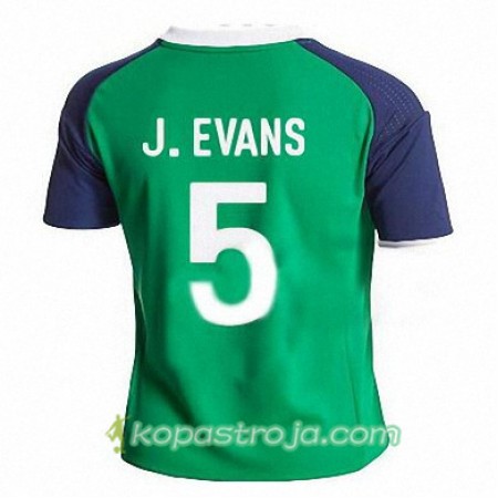 Billiga Fotbollströjor Nordirland JONNY EVANS Hemma tröja 2016/17 Kortärmad