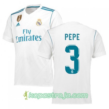 Billiga Fotbollströjor Real Madrid PEPE 3 Hemma tröja 2017/18 Kortärmad