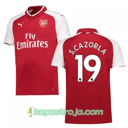 Billiga Fotbollströjor Arsenal S CAZORLA 19 Hemma tröja 2017/18 Kortärmad