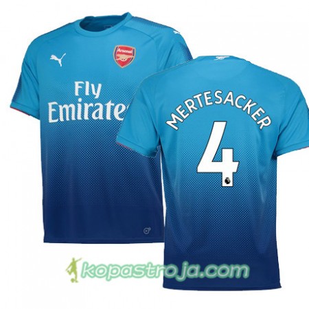 Billiga Fotbollströjor Arsenal MERTESACKER 4 Borta tröja 2017/18 Kortärmad