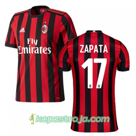 Billiga Fotbollströjor AC Milan ZAPATA 17 Hemma tröja 2017/18 Kortärmad