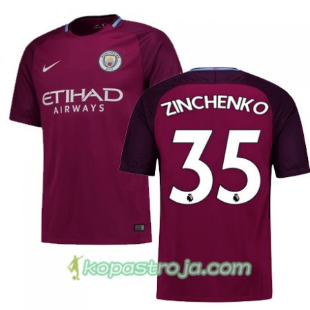 Billiga Fotbollströjor Manchester City ZINCHENKO 35 Borta tröja 2017/18 Kortärmad
