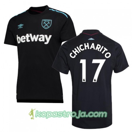 Billiga Fotbollströjor West Ham United CHICHARITO Borta tröja 2017/18 Kortärmad