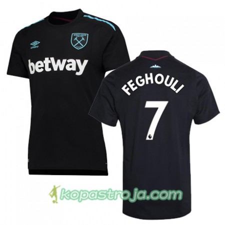 Billiga Fotbollströjor West Ham United FEGHOULI Borta tröja 2017/18 Kortärmad